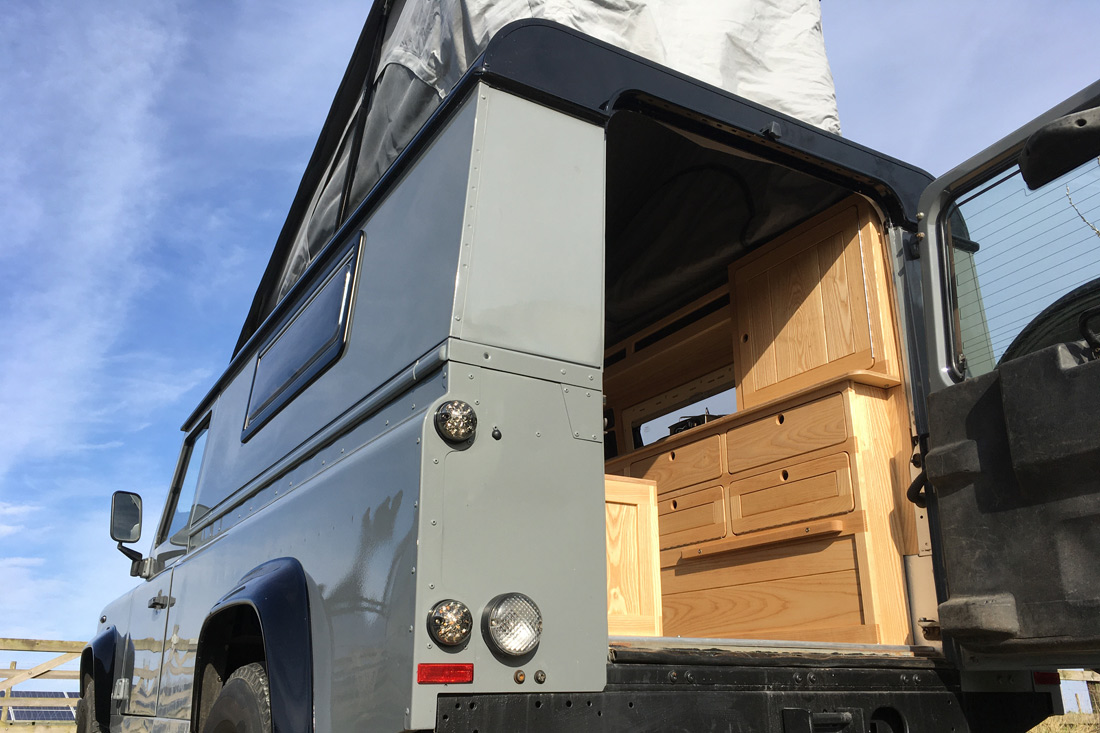 land rover camper conversion