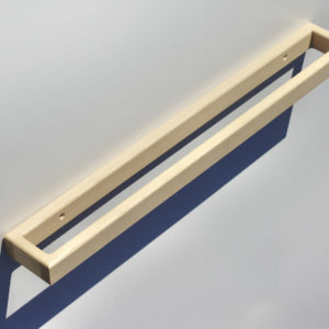 Ash towel rail single large